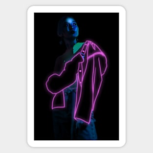 Neon Light Jacket Sticker